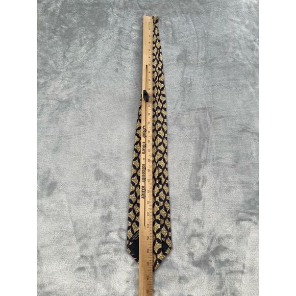 Jhane Barnes Mens Neck Tie Multi-color Abstract Print 100% Silk Made in Japan - Picture 9 of 12